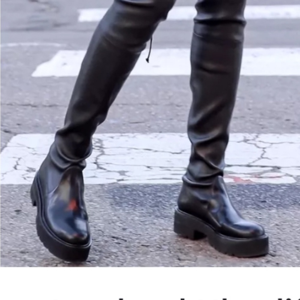 Stuart Weitzman Black Over the Knee Boots